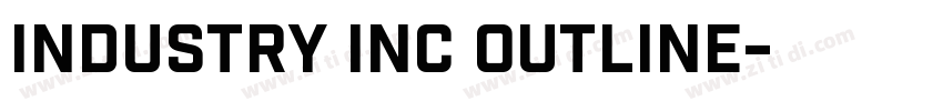 Industry Inc Outline字体转换